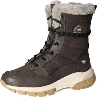 Mustang Damen Stiefelette warm gefüttert sportliche Plateausohle 1481-604, Größe:37 EU, Farbe:Grau