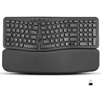 Perixx PERIBOARD-636 DE, ergonomische Wireless Tastatur, inkl. Handballenpolster