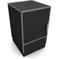 Glutos Küchenofen HH 03 S | 7 kW | Schwarz | Scharnier links