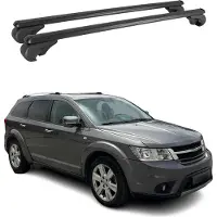 Omac Dachträger für Fiat Freemont 2011-2020 Gepäckträger Grundträger Alu Schwarz 2x