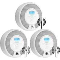 X-Sense SC07-W Drahtlos vernetzbarer Kombimelder 3er Pack – Rauch- und Kohlenmonoxidmelder – 10 Jahre Batterie und 360°-Sensor – Rauch- und CO-Melder