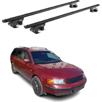 Aurilis Dachträger Grundtäger für VW Passat B5 Kombi 2000-2005 5tür 90kg Alu ABE Schwarz