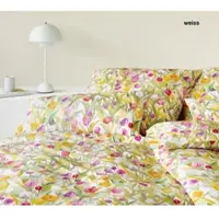 Elegante Mako-Jersey-Bettwäsche-Garnitur Tulpe Jersey Farbe Weiss Größe 155x220+40x80