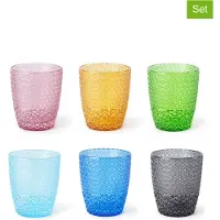 Excelsa Set Von 6 Wasserglas Ice Glas 30 Cl Bunt