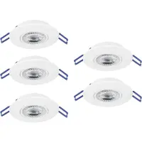 Eglo 75861 5xLED Einbauleuchte Ø9cm weiss 3000K - Zujar