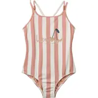 Liewood Suna Badeanzug, Coral Blush/Creme de la Creme Stripe, 122