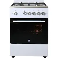 Gasline Gas Standherd SHGG6060FGWW 60cm Gasbackofen mit Thermostat, Grill und Umluft Erdgas LPG