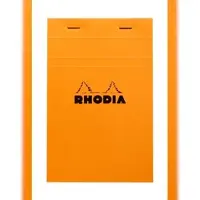 Rhodia 10x Notizblock geheftet No.14 11x17cm 80 Blatt kariert 80g - Orange 14200C