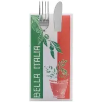Sovie HORECA Besteckserviette Bella Italia aus Linclass Airlaid 40 x 40 cm, 75 Stück