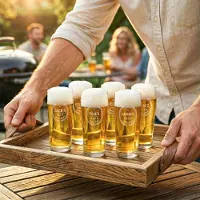 Yoursurprise Graviertes Mini-Bierglas - 6 Stück