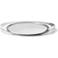 Georg Jensen Tablett Cobra Rostfreier Edelstahl & Stoffeinlage