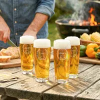 Yoursurprise Mini-Bierglas mit Gravur - 190 ml - 4 Stück