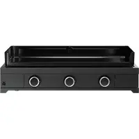 WMF Gasgrill Plancha Edition 75G, 7800 W, Grillfläche 75 x 40 cm, Gerätemaße 80.5 x 23.8 x 57.3 cm, Stahl / Gusseisen, schwarz