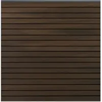 GROEN & JANSSEN Zaun Hauptelement GroJa Rhombus Stecksystem ohne Pfosten 180 x 180 cm Walnuss co-extrudiert