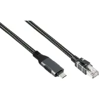 Alcasa Ethernet-Kabel USB-C RJ45 anthrazit - Kabel - Digital/Daten