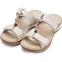 Ara Pantolette "HAWAII" Schlupfschuh, Komfortschuh mit Klettverschlüsse, G-Weite