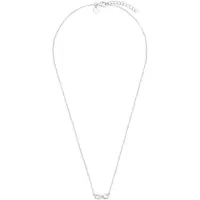 Tom Tailor Damen Halskette mit Infinity Anhänger Silber 925 - Stein Zirkonia weiß, silber, Infinity, Gr. ONESIZE
