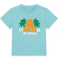 GUESS T-Shirt N6GI09 K8HM4 Hellblau Regular Fit