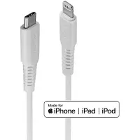 Lindy 31318, 3 m, Lightning, USB C, Männlich, Männlich, Weiß