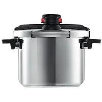 Norbert Woll Woll, pressure pro, Schnellkochtopf, SG Ø 22 cm, 17.5 cm hoch, 6 Liter in Box mit Dünsteinsatz