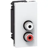 Legrand 078753 Mosaic RCA Farbe: Rot/ws ”Audio” 1-modulig Farbe: Ultraweiß