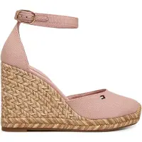 Tommy Hilfiger Espadrilles Flag High Wedge Espad Closed Toe FW0FW09225 Rosa 39