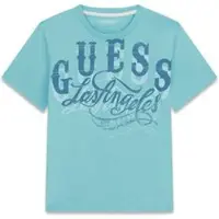 GUESS T-Shirt L6GI13 K8HM4 Hellblau Regular Fit