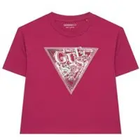 GUESS T-Shirt J6GI24 K6YW4 Dunkelrosa Relaxed Fit