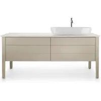 Duravit Luv Quarzsteinkonsole, Breite 1783mm, passend zu Waschtischunterbau LU9563, LU9568, LU9468R1717, Farbe: Weiß Struktur
