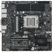 Asus PRO WS B850M-ACE SE, AMD, Sockel AM5, AMD Ryzen 7000 Series, AMD Ryzen 8000 Series, AMD Ryzen 9000 Series, Sockel AM5, DDR5-SDRAM, 256 GB