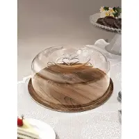 Hermia Concept Servierglocke in Braun - (B)22 x (H)8 x (T)31 cm - onesize