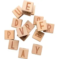 Sebra Holzspielzeug - Buchstabenblöcke - Holz - - One Size - Bauklötze