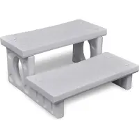 vidaXL Whirlpooltreppe Weiß - Poolzubehör CC32531