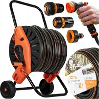 Bradas Set Gartenschlauch Carat 1/2" 30m | Pistole, Anschlüssen + mini wagen
