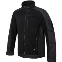 Brandit funktionale Herren Jacke Reißverschluss Taschen Schwarz