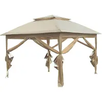 Marimex Gartenpavillon mit Mückennetz (3x3x2,9m) - beige