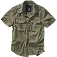 Brandit modernes Herren Polo-Shirt mit Baumwolle Khaki