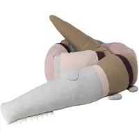 Sebra - Sleepy Croc Kissen, powder rose mix