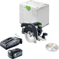 Festool HKC 55 KEB-Basic Akku Handkreissäge 18 V 160 mm Brushless + 1x Akku 5,0 Ah + Ladegerät + Systainer