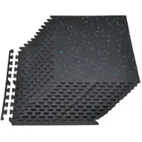 Vevor 24 x Puzzlematte Bodenschutzmatte 610 x 610 x 14 mm