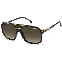 Carrera 1077/S Herren-Sonnenbrille Vollrand Eckig Kunststoff-Gestell, Schwarz