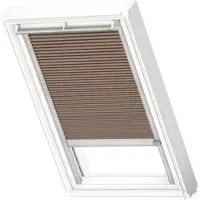Velux Dachfenster Wabenplissee muscat mit grauem Alu-Rahmen solarbetriebenSK08 1165K