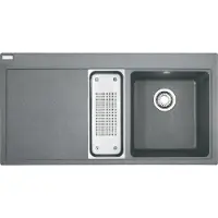 Franke Mythos - Fragranit Spülbecken MTG 651-100/7, 1000x515 mm, steingrau 114.0150.029