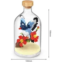 Tinisu Elster Bausteine Modell Figur Klemmbausteine Flasche Micro-Bricks