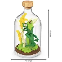 Tinisu Grashüpfer Bausteine Modell Figur Klemmbausteine Flasche Micro-Bricks