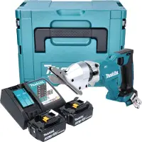 Makita DJS 800 RFJ Akku Faserzementschere 18 V Brushless + 2x Akku 3,0 Ah + Ladegerät + Makpac