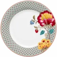 Pip studio Teller Home Plate Blooming Tales Blue 26,5 cm (6er Set)