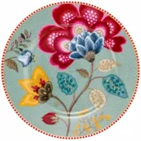 Pip studio Teller Home Plate Blooming Tales Fantasy Blue 17 cm (6er Set)