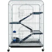 Big Buy Cooking Tirol Käfig 205594 Nager mit Rädern Kunststoff 64 x 44 x 93 cm