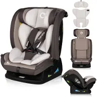 Lionelo Autokindersitz Aart i-Size ab Geburt bis 12 Jahre, 40-150 cm, Breiter Anpassungsbereich Ein zusätzlicher Seitenschutz R129/03 - Beige
